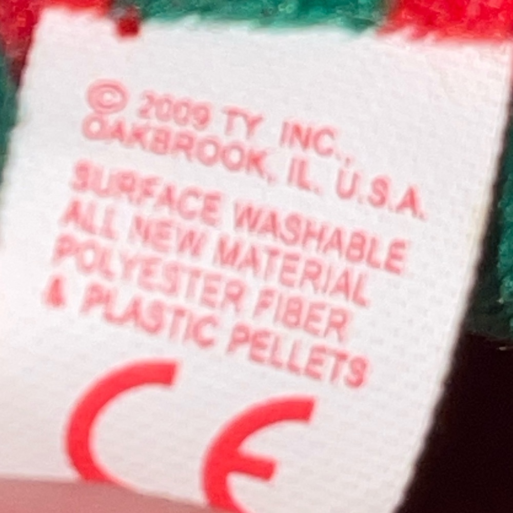 Ty Beanie Babies Baby Beanie Stripes the Dog with Swing Tags. 2009 - Picture 4 of 9